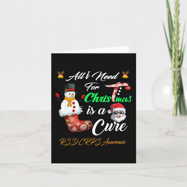 All i Need For Christmas is a Cure RSD CRPS Awaren Card (Front)