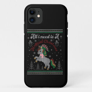 All I Need Is A Magical Christmas, Unicorn iPhone 11 Case