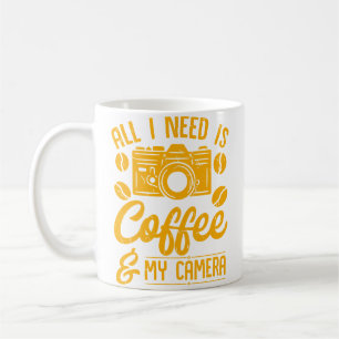 All I Need Is Coffee And My Camera Photography Vin Mug