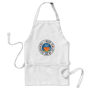 All I Need Is Coffee And My Cat Standard Apron