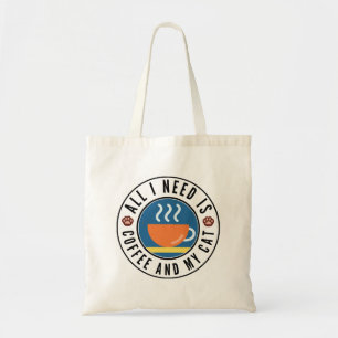 All I Need Is Coffee And My Cat Tote Bag