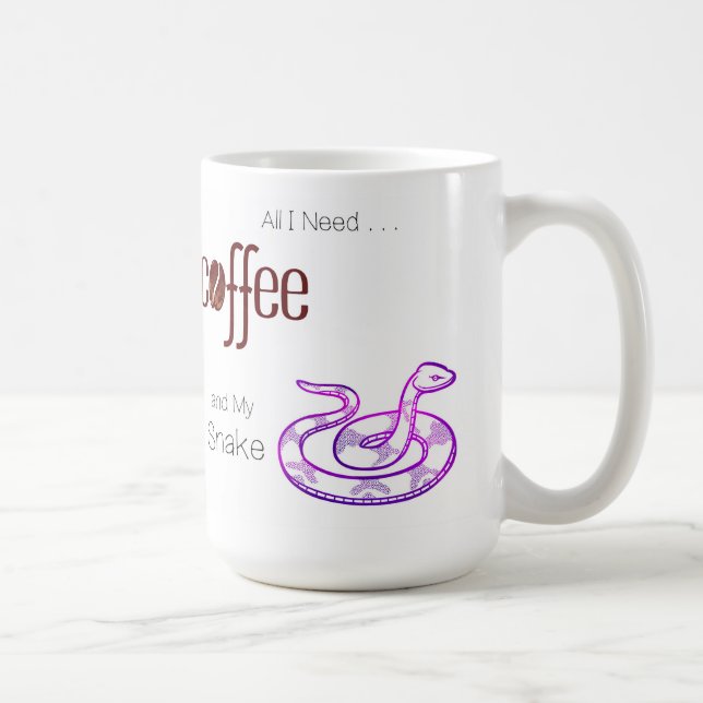All I need is Coffee and my Snake Mug (Right)