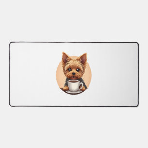All I Need is Coffee and My Yorkie Desk Mat