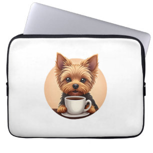 All I Need is Coffee and My Yorkie Laptop Sleeve