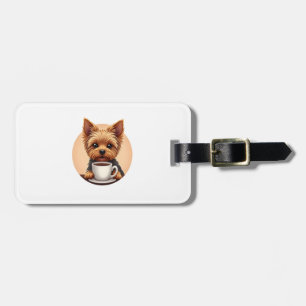 All I Need is Coffee and My Yorkie Luggage Tag