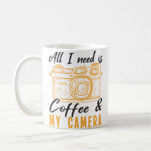 All I Need Is Coffee My Camera Photographer Photo Mug