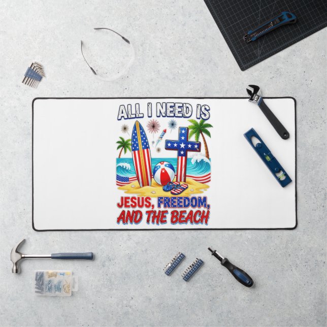 ALL I NEED IS JESUS DESK MAT (Workstation)
