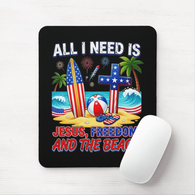 ALL I NEED IS JESUS MOUSE MAT (With Mouse)