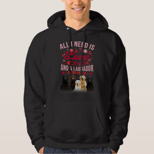 All I Need Is Love And A Labrador Cute Hoodie