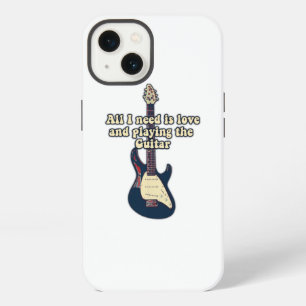 All i need is love and playing the guitar. funny iPhone 13 case