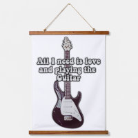 All i need is love and playing the guitar. vintage