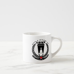 ALL I NEED IS LOVE AND YOGA AND A COFFEE. ESPRESSO CUP