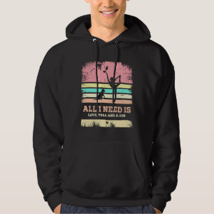 all i need is love and yoga and a dog 8 hoodie