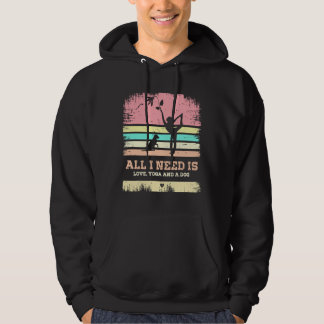 all i need is love and yoga and a dog 8 hoodie