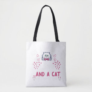 all i need is love of cats cats design tote bag