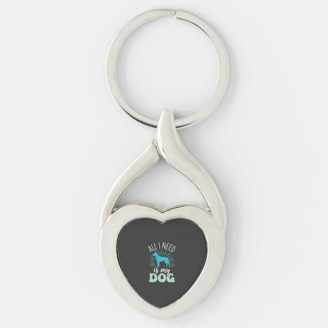 All I Need Is My Dog Lover Key Ring (Front)