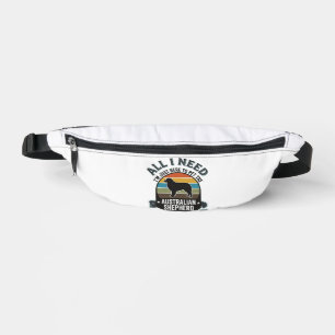 All I Need Is My Dog Vintage Engraving Dog Lover D Bum Bags