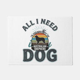 All I Need Is My Dog Vintage Engraving Dog Lover D Doormat