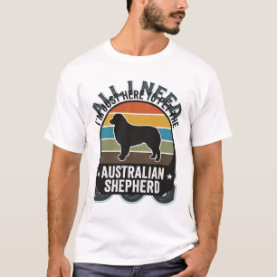 All I Need Is My Dog Vintage Engraving Dog Lover D T-Shirt