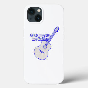 All i need is my guitar. motivational words iPhone 13 case