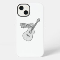 All i need is my guitar. vintage black and white