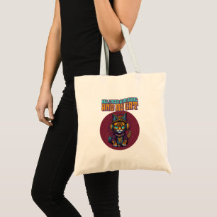 All I Need is My Music and My Cat - Funny Cat Tote Bag