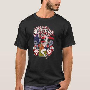 All I Need is Rock N´Roll Vintage Rockabilly T-Shirt