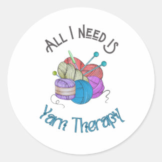 All I need is Yarn Therapy Sticker