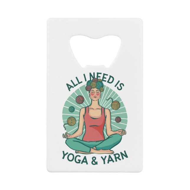 All I need is Yoga and Yarne Phrase (Front)
