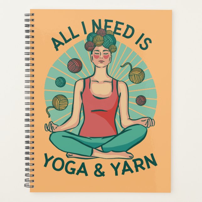 All I need is Yoga and Yarne Phrase Planner (Front)