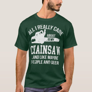All I Really e About Is My Funny Operator Woodwork T-Shirt