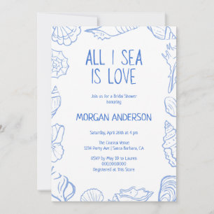 All I Sea is Love Bridal Shower Invitation