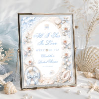 All I Sea Is Love Coastal Bridal Shower Welcome