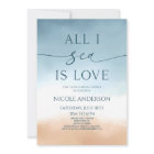 All I Sea Is Love Ocean Beach Shore Bridal Shower