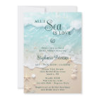 All I Sea Is Love Ocean Waves Beach Bridal Shower