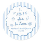 All I Sea Is Love Seashell Coastal Bridal Shower