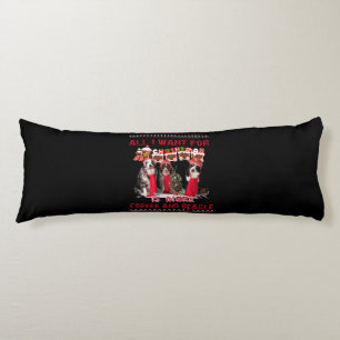 All I Want Beagle And Coffee In Christmas Event Body Cushion
