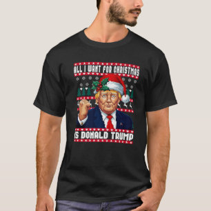 All I Want Christmas is Donald Trump Ugly Sweater 