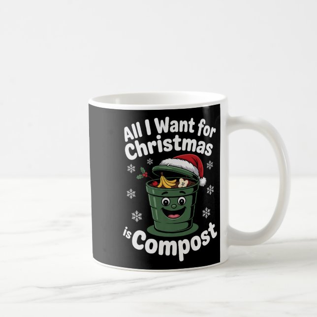 All I Want Comst Zero-waste Christmas Environmenta Coffee Mug (Right)