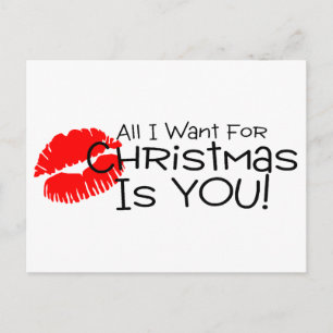 All I Want For Chirstmas Is You Postcard