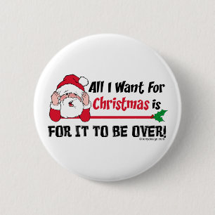 All I want for Christmas 6 Cm Round Badge