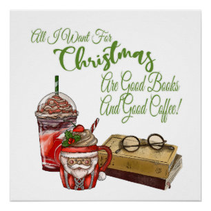 All I Want For Christmas Are Good Books Poster