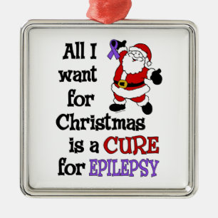 All I Want For Christmas...Epilepsy Metal Tree Decoration