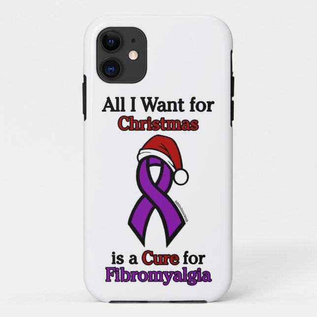 All I Want for Christmas/Hat...Fibro Case-Mate iPh iPhone Case (Back)
