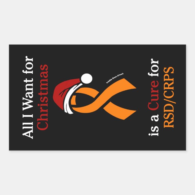 All I Want for Christmas/Hat...RSD/CRPS Rectangular Sticker (Front)