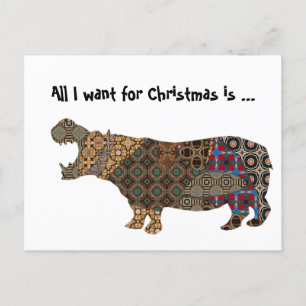 All I Want For Christmas Holiday Postcard