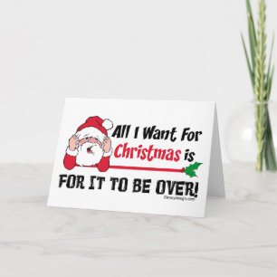 All I want for Christmas Humour Holiday Card