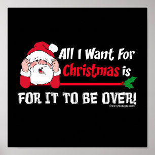 All I want for Christmas Humour Poster