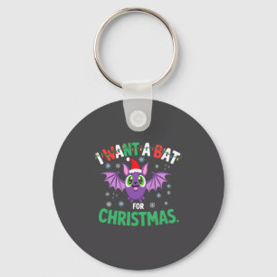 All I Want For Christmas Is A Bat Ugly Xmas Holida Key Ring