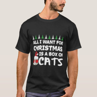 All I Want For Christmas Is A Box Of Cats Classic  T-Shirt